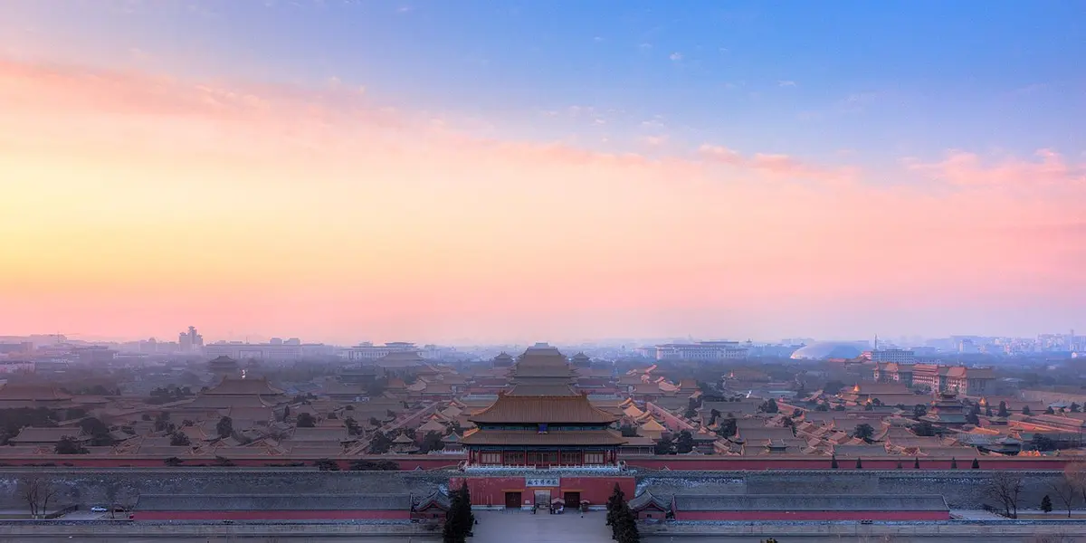 Rooftops of the Forbidden City seen from Jingshan Park