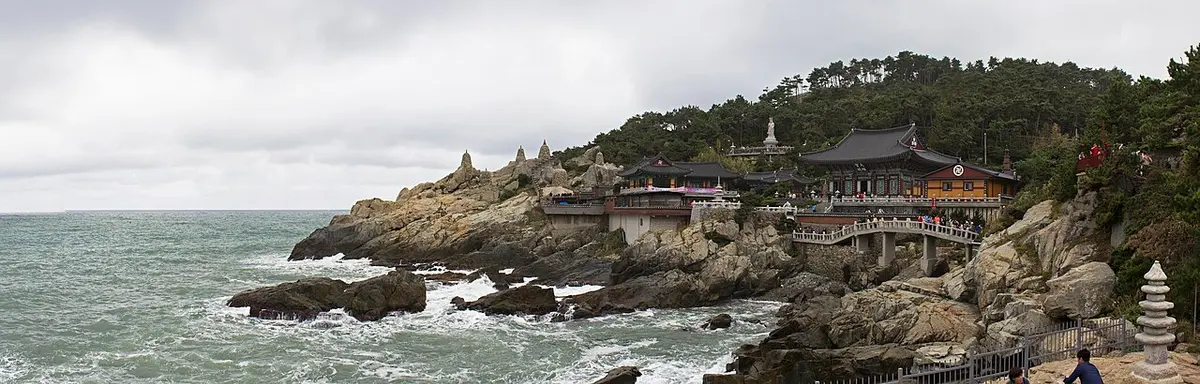 Haedong Yonggungsa Temple set on rocks by the sea