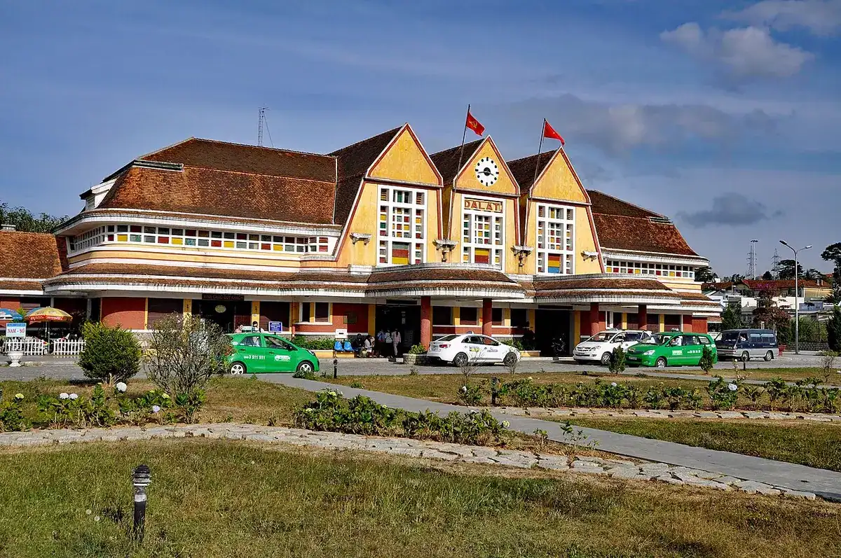 The French-era Da Lat railway station building
