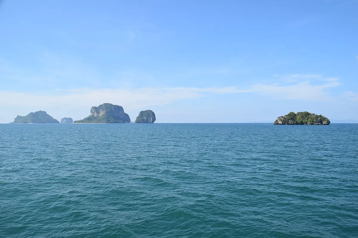 Ko Poda and the small limestone islands around it