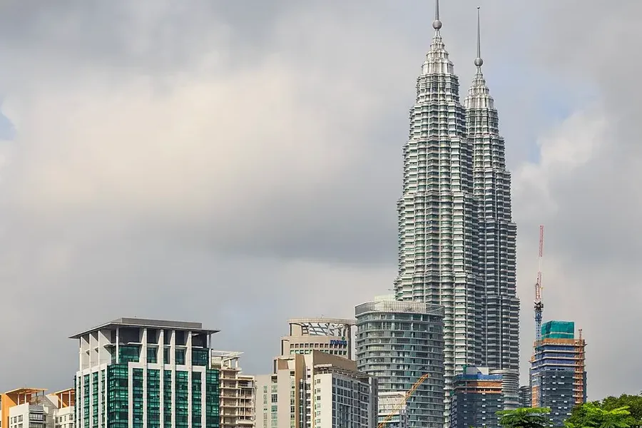 Petronas Twin Towers in Kuala Lumpur by day